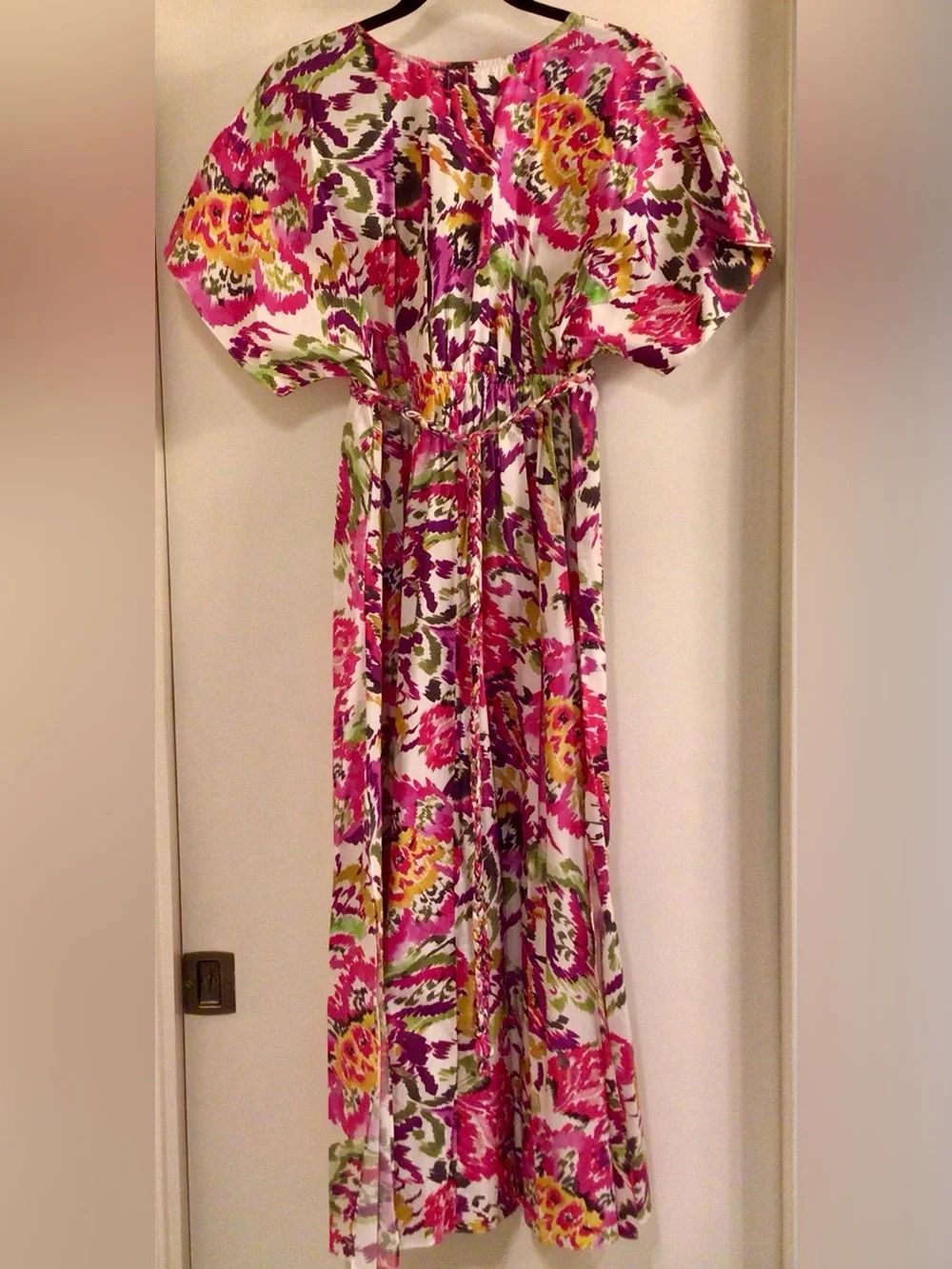 MISA Los Angeles /Setareh Floral-Print Belted Midi Dress - Sz. S - NWT